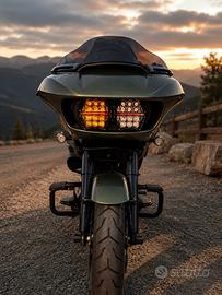 Faro led tipo shark demon road glide