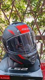 Casco LS2 STORM XS MATT TITANIUM FLUO ORANGE