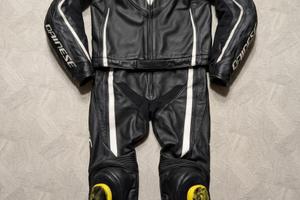 Dainese tuta moto Assen 2pz traforata nera tg.50