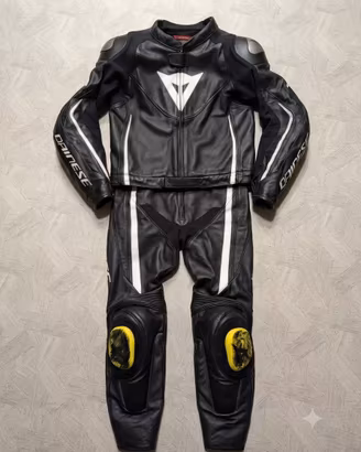 Dainese tuta moto Assen 2pz traforata nera tg.50