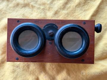 Visore stereo Unis France in legno