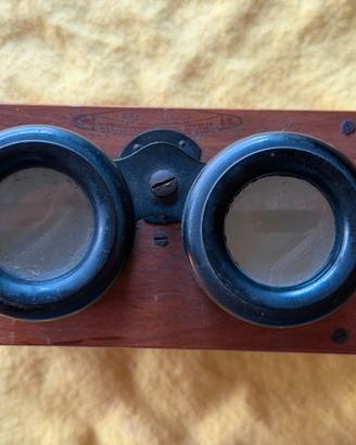 Visore stereo Unis France in legno