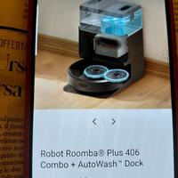 robot roomba plus 406 combo + autowash doc