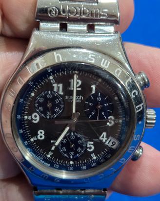 orologio acciaio da riparare swatch  vintage 