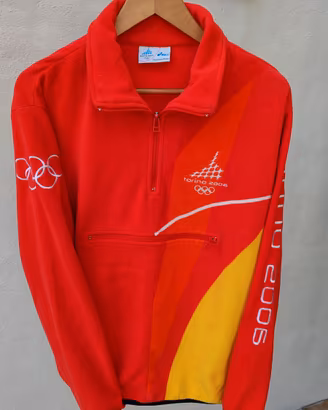 Felpa Olimpiadi Asics Torino 2006 e spille Leggere