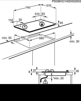 ELECTROLUX Glass Piano Cottura
