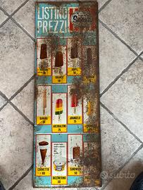 Insegna tabella gelati Soave