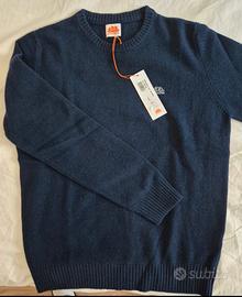 Maglione Folk SUNDEK tg M Blu Nuovo