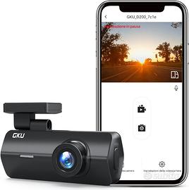 Dash Cam WiFi GKU Telecamera per Auto Full HD 2.5K