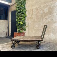 CARRELLO INDUSTRIALE VINTAGE 