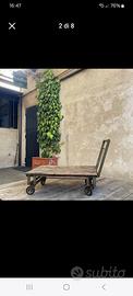CARRELLO INDUSTRIALE VINTAGE 