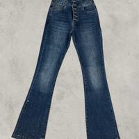 Jeans flare glitter numa lie