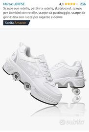 Scarpe Con Ruote Retrattili Per Bambini - Sneakers E Pattini In Uno, Taglie Per Ragazzi E Ragazze - Foto 6