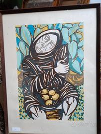 Giuseppe Migneco litografia