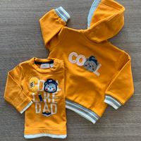 Set 6 mesi Chicco (2 pz) Coordinato senape neonato