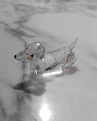 cane bassotto in cristallo swarovski 