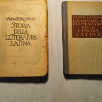 Due Libri scolastici Lingua Latina vintage