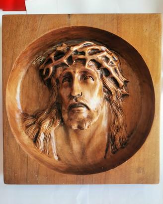Volto di gesu" ( noce massello )