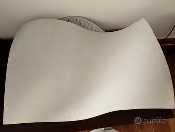 Plafoniere ondulate bianche