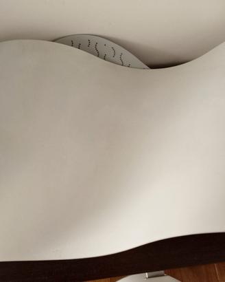 Plafoniere ondulate bianche