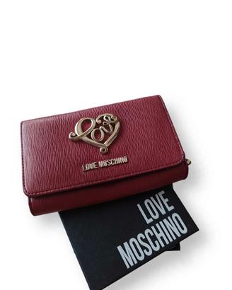 Portafoglio Love Moschino Bordeaux