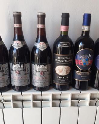 6 bottiglie vino da collezione