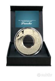 Moneta 10€ pinocchio Carlo Collodi