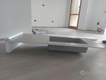 Top lavabo bagno in mineralux, marca RAB