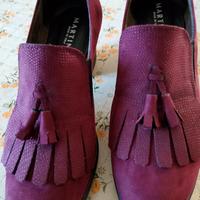 Scarpe donna mocassini bordeaux 40