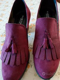 Scarpe donna mocassini bordeaux 40