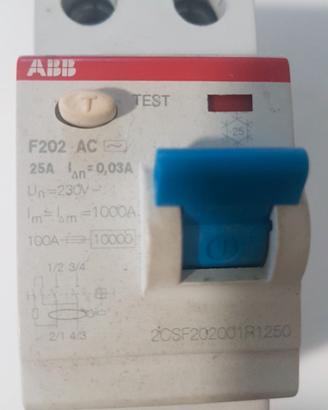 INTERRUTTORE DIFFERENZIALE ABB(Salvavita)