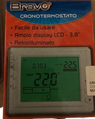 Cromo termostato digitale programmazione settimana