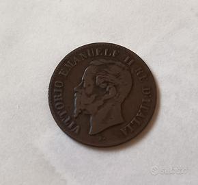 Moneta 2 centesimi Regno d'Italia 1861