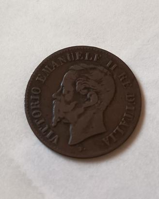 Moneta 2 centesimi Regno d'Italia 1861