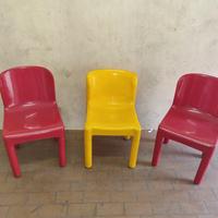 Sedie in plastica vintage anni 60-70 design