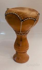 Djembe africano in legno di ulivo