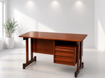 Scrivania vintage anni '60in teak stile scandinavo