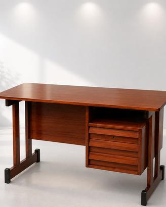 Scrivania vintage anni '60in teak stile scandinavo