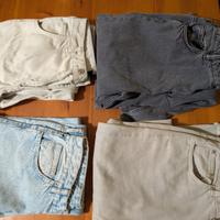 Lotto 4 Pantaloni Bershka e Pullebear - Jeans e Mo