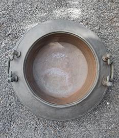 braciere in rame antico 