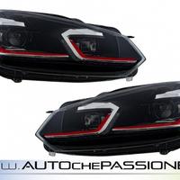 Coppia Fanali anteriori LED look GTI 7.5 x GOLF 6
