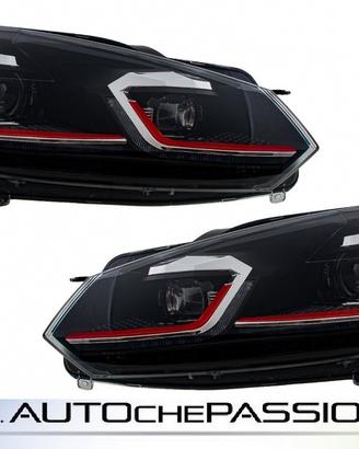 Coppia Fanali anteriori LED look GTI 7.5 x GOLF 6