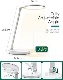 Lampada da Scrivania LED con ricarica wireless