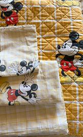 Set Topolino trapunta e lenzuola per letto singolo