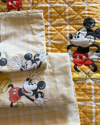 Set Topolino trapunta e lenzuola per letto singolo