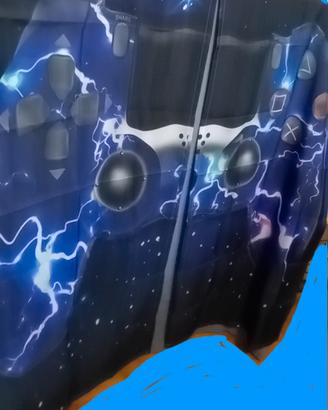 Coppia tende per finestra, fantasia Joystick