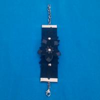 Bracciale Raffinato Donna Fiori NERO