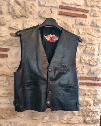 gilet in vera pelle Motor Ride Hard Cycles 