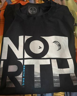 North Sails T-Shirt in Jersey di Cotone Organico
