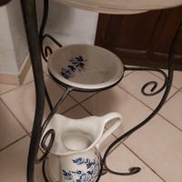 toilette specchio lavandino in ceramica e ferro